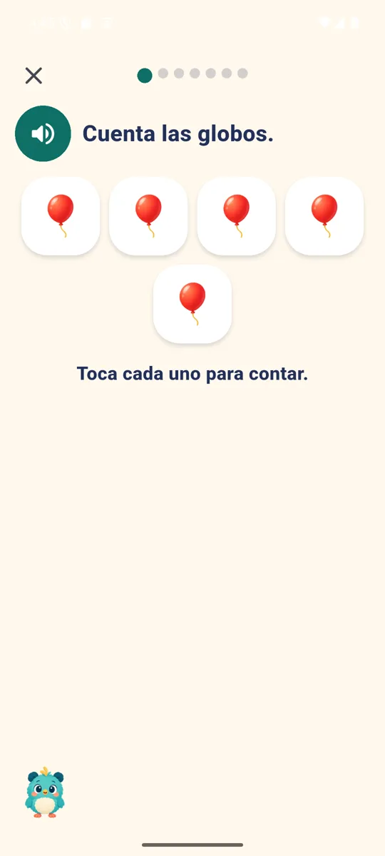Pantalla de Chiquinova Números y Cantidades
